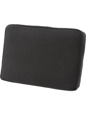 Dış Mekan Sırt Minderi Kılıfı, Antrasit, 62x44 cm