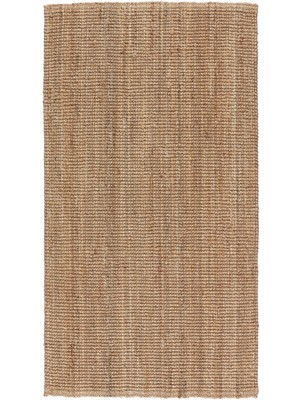 Jüt Halı, Natürel, 80x150 cm, Düz Dokuma