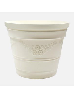 Üçsan Antik Saksı Beyaz 7,3lt