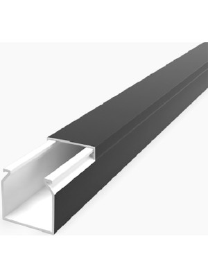 Mutlusan 25X25 Kablo Kanalı(Siyah) Sidem