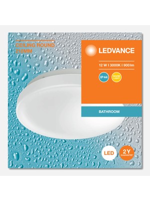 Ceiling Round 210 12W 830 IP44E LED Plafonyer 12W Sarı