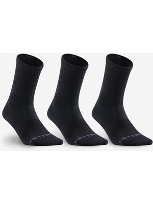Tenis Çorabı - Yüksek Konçlu - 3'lü Paket - Siyah - Decathlon Rs 500