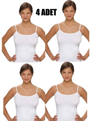 Belinay Ip Askılı Modal Bayan Atlet 4'lü Paket
