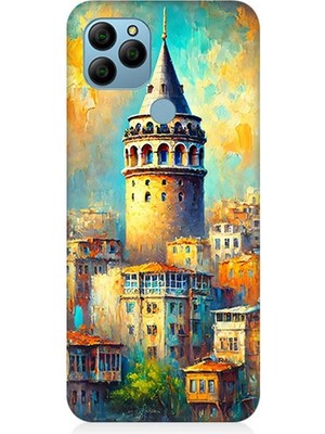 General Mobile Gm 21 Uyumlu Galata’da Renkli Işıklar  Desenli Silikon Kılıf