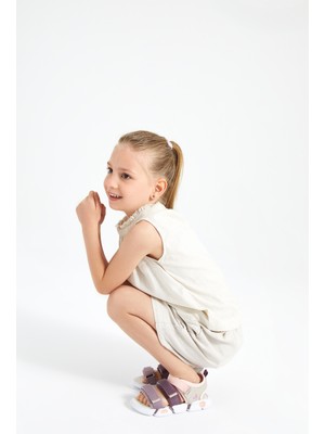 Vicco Gorbi Bebe Sandalet Pembe - Beyaz Renk Erkek Çocuk İçin Sezonsuz Konforlu Ayakkabı