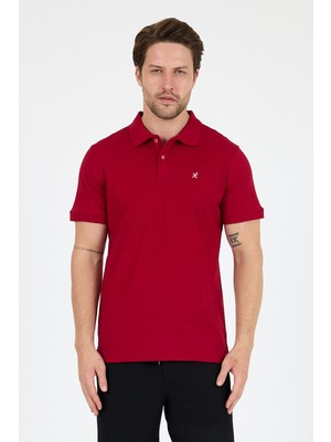 %95 Pamuk %5 Elastan Slim Fit Kısa Kollu Rahat Kumaş Nefes Alabilir Erkek Polo Yaka T-Shirt 0002