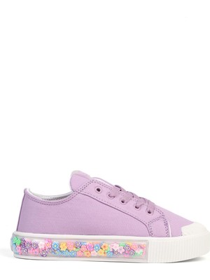Benetton® | Candy Flower Lila Çocuk Spor Ayakkabı BN-32126