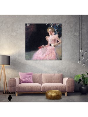 Kare Kanvas Tablo Ünlü Eserler Gustav Klimt Sonja Nips 1898