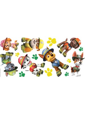 RMK3611GM Paw Patrol Orman Soyma ve Yapıştır Dev Duvar Çıkartmaları