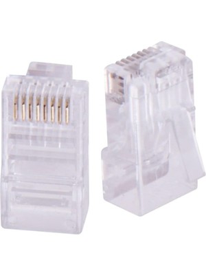 Yeni Nesil Cat6 50 Adet Rj-45 Konnektör