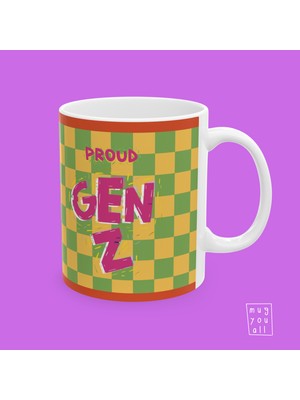 Retro Seviyoruz Çünkü Eski Şeyler Vibe Yazılı Z Kuşağı Temalı Esprili Hediyelik Porselen Kahve Kupası