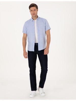Pierre Cardin Erkek Koyu Lacivert Straight Fit Jean Pantolon 50308876-VR100