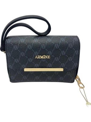 Bayan Noktalı ve Askılı Omuz  Çanta  -381 Siyah Noktalı