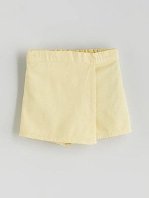 Lcw Kids  Basic Kız Çocuk Denim Görünümlü Şort Etek  (S5)