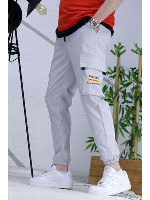 Erkek Jogger Kargo Cepli Paraşüt Pantalon (Dar Kesim)
