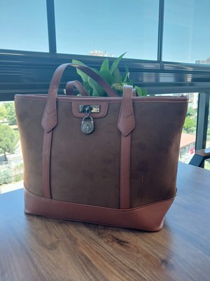 Wolini Wolını Kadın Süet Büyük Omuz Çantası