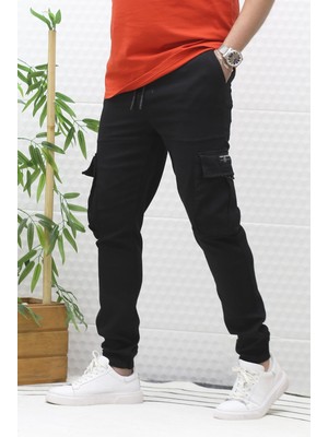 Erkek Gabardin Kumaş Kargo Pantolon