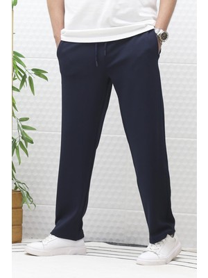 Erkek Full Likralı Rahat Kesim Baggy Pantolon Bel Lastikli
