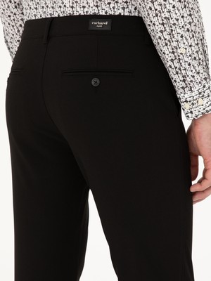 Cacharel Erkek Siyah Slim Fit Kanvas Pantolon 50274706-VR046