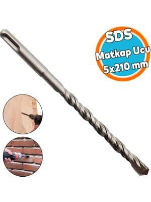 Sds Matkap Ucu  5X210 mm Beton Duvar Tuğla Açma