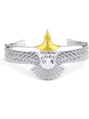 14 Ayar Altın Kartal Tasarım Kelepçe