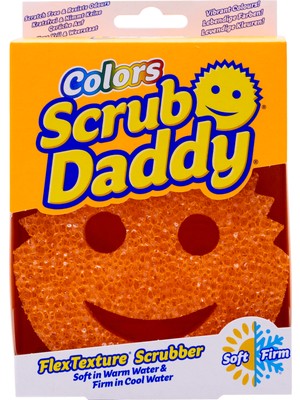 Scrub Daddy Turuncu Bulaşık Süngeri 1 Adet Ergonomik Tasarım ve Koku Önleyici Özellik
