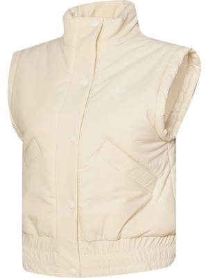 Hummel Care Kadın Ekru Dik Yaka Yelek