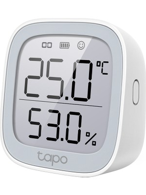 TP-LINK Tapo T315, Akıllı Sıcaklık ve Nem Monitörü, Ücretsiz Veri Depolama, LCD Ekran, Gerçek Zamanlı Bildirimler, Pil Dahildir, Alexa ve Google Home ile Çalışır, Tapo Hub Gereklidir Ayrıca Satılır
