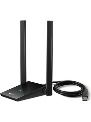 TP-Link Archer TX20U Plus | Wi-Fi 6 USB Adaptör | AX1800 Mbps | USB 3.0 (1m Kablo) | Çift Antenli | Beamforming | MU-MIMO | Düşük Gecikmeli Oyun Deneyimi | WPA3 | Kolay Kurulum | Yüksek Çekim Gücü