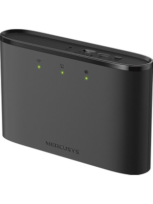 Mercusys MT110 | 4G LTE Mobil Wi-Fi Modem | 150 Mbps Hız | 10 Cihaza Kadar Bağlantı | 2200 mAh Batarya | SIM Kart Tak ve Kullan | Mobil Uygulama Desteği
