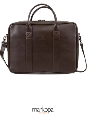 Morca Unisex Macbook Organizer Laptop Evrak Çantası 13" & 14"  ve 15.6" & 16" Kahverengi