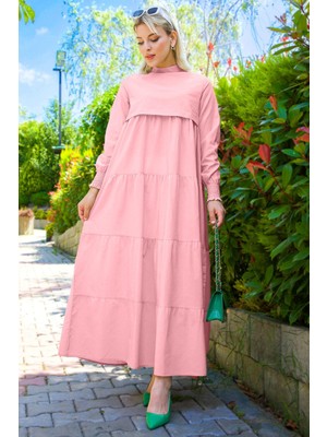 Kat Kat Elbise Pembe HM2172