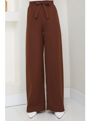 Bağlamalı Pantolon Kahverengi HM2782