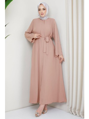 Kolu Taşlı Gizli Patlı Ferace Pudra HM2152