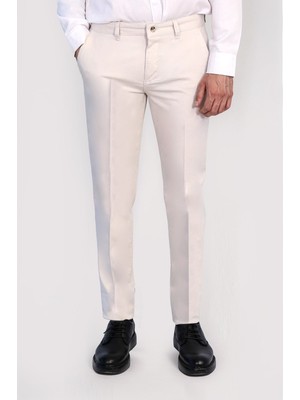 Velvarde Slim Chıno Pantolon Ekru