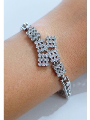 Monalisa Home Lüks Gösterişli Figürlü Gümüş Renk  Bileklik