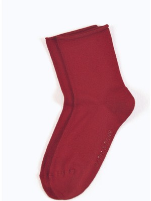 Katia & Bony Kız Çocuk Lastiksiz Modal Soket Çorap Bordo