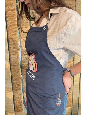 Refsan Renkli Stylish Atölye Önlüğü - Pottery Fire