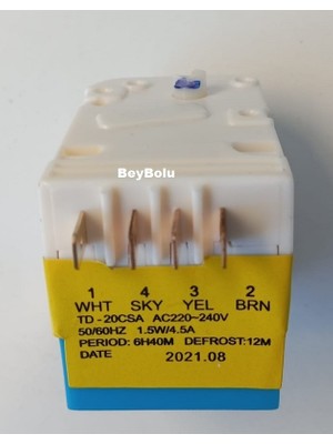 FullYedek Bosch Uyumlu Timer Şalteri ,  No Frost Buzdolabı Taymır Tımer Zaman Saati