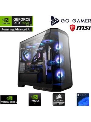 Go Gamer GA650P AMD Ryzen 7 5700X / 32GB 3200MHz / 2TB NVMe m.2 SSD / RTX3050 6GB / AMD Gaming Paket