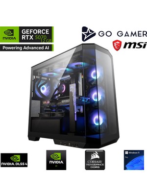 Go Gamer GA2273P AMD Ryzen 9 9950X3D / 128GB DDR5 6000Mhz / 1TB NVMe m.2 SSD / RTX 5070 12GB / 240mm Sıvı Soğutma / AMD Gaming Paket