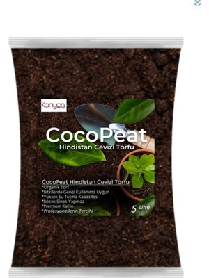Hindistan Cevizi Torfu %100 Doğal Torf - Cocopeat Hindistan Cevizi Lifi - Doğal Bitki Toprağı