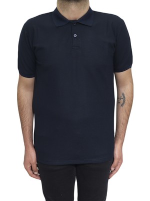 Santa Fistan Store Erkek Düz Spor Kesim Dar Kalıp Polo Yaka T-Shirt