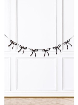 Siyah Fiyonk Banner Fiyonklar Doğum Günü Süsü