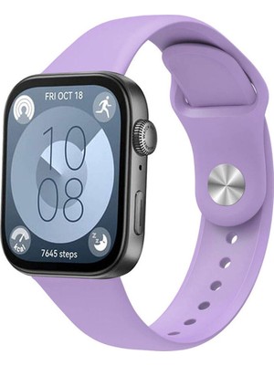 Huawei Watch Fit 3 / Fit 4 / Fit 4 Pro Uyumlu Yumuşak Soft Silikon Renkli Spor Kordon Kayış