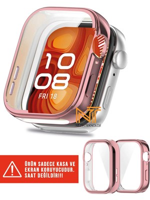 Huawei Watch Fit 4 Pro Uyumlu Sert Pc Kasa ve Ekran Koruyucu