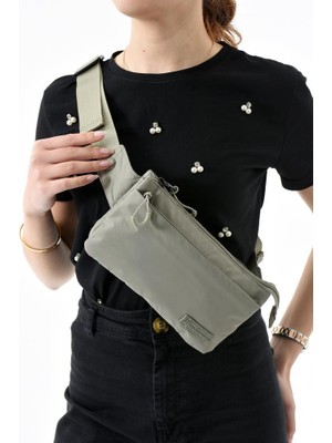 Unisex Bel Çantası Free Bag Paraşüt Kumaş Hafif Yağmur Geçirmez Kumaş Çok Cepli Body Bag 23*12 cm