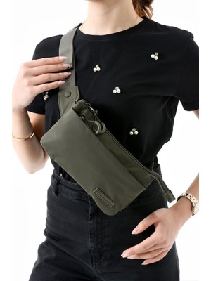 Unisex Bel Çantası Free Bag Paraşüt Kumaş Hafif Yağmur Geçirmez Kumaş Çok Cepli Body Bag 23*12 cm