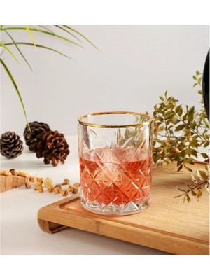 ForWhat Büro Ev Ofis Içecek Keyfi Için 6ADET 300ML Bardak Kristal Meşrubat Bardağı Seti