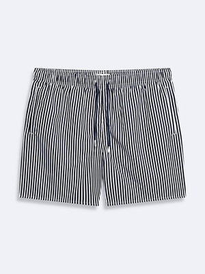 LTB Erkek Çizgili Regular Lacivert Deniz Şort